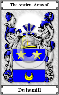 Du hamill Family Crest Download (JPG) Book Plated - 600 DPI